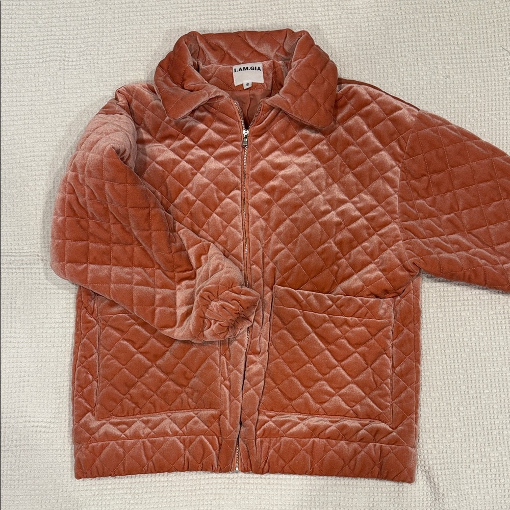 I.AM.GIA Quilted Velvet Jacket